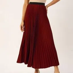 zwerlon x ag Women Pleated A-Line Skirt-picture-29