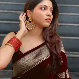 rasvriti Banarasi Soft Silk Saree with Woven Motifs-picture-25