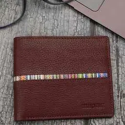 hiroshi Men Bi-Fold Wallet with Stitch Details-picture-52