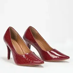 scentra Women Croc-Embossed Pump Heels-picture-13