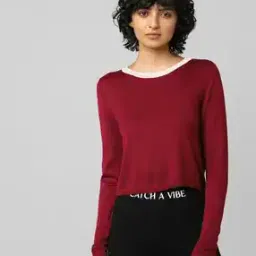 only Knitted Round-Neck Pullover-picture-33