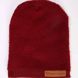 woodland Men Wool Beanie with Logo Applique-picture-53