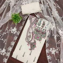 svaraa Women Silk Fabric Unstitched Dress Material            -picture-18