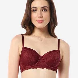 amante Non-Padded Wired Full Coverage Bridal Eternal Bliss Lace Bra-picture-14