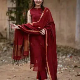 svaraa Women Straight Kurta Set with Dupatta-picture-34