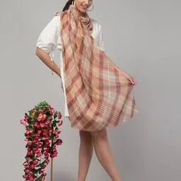j style Women Color Block Stole-picture-17