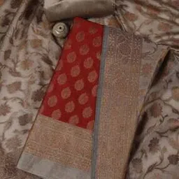 mbz.in by meena bazaar Women Zari Embroidered 3-Piece Unstitched Dress Material-picture-40