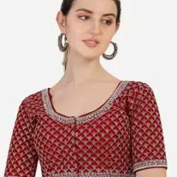 pujia mills Women Embroidery Front Open Blouse-picture-24