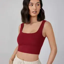 Women Slim Fit Tank Top-image-8