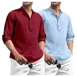 shopyclick Men Self Design Short Kurta-picture-39