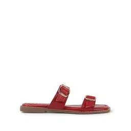 Women Slip-On Flat Sandals with Buckle Closure-image-37