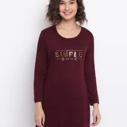 duchess Women Typographic Print T-Shirt & Pyjamas Set-picture-53