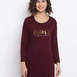 duchess Women Typographic Print T-Shirt & Pyjamas Set image 1