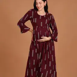 Women Geometric A-line Dress-image-29