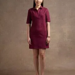 u.s. polo assn. Women A-Line Dress with Spread Collar-picture-15