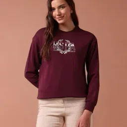 u.s. polo assn. Women Brand Print Regular Fit Sweatshirt image 1