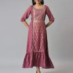 aurelia Floral Print A-Line Dress-picture-30