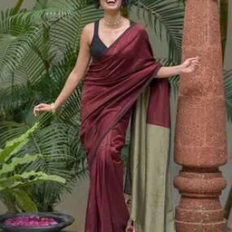 suta Cotton Acrylic Striped Saree -picture-16