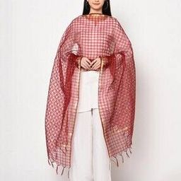 indie picks Banarasi Poly Silk Woven Dupatta      -picture-4