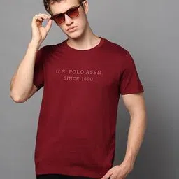 u.s. polo assn. Men Brand Print Slim Fit Crew-Neck T-Shirt-picture-34