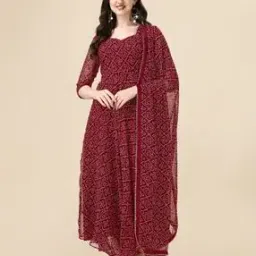 pmd fashion Women Printed Anarkali Kurta with Dupatta-picture-48