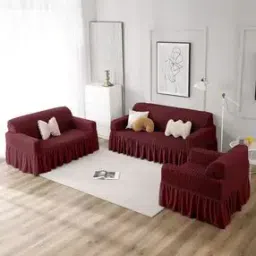 cortina eyelet curtain Stretchable Skirt Sofa Cover Set-picture-26