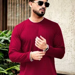 ausk Men Regular Fit Crew-Neck T-Shirt-picture-23