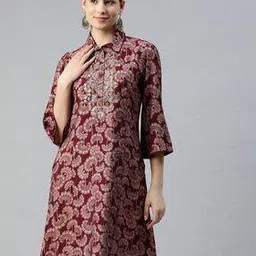 nayam by lakshita Women Floral Print Straight Tunic-picture-23