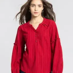 shaye Women Regular Fit Stripes Top-picture-36