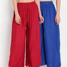 tag 7 plus Women Pack Of 2 Solid Palazzos-picture-11