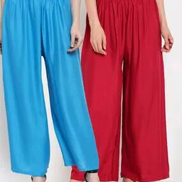 tag 7 plus Women Pack Of 2 Solid Palazzos-picture-42