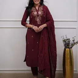 texstile Women Floral Print Straight Kurta Set-picture-21