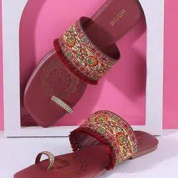 mochi Women Regular Fit Slip-On Flat Sandals-picture-33