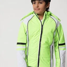 nick & jones Colourblock Quilted Jacket with Zipper Pockets-picture-45