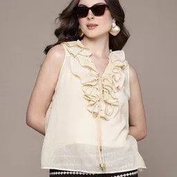 label ritu kumar Ravinia Fitted Top-picture-46