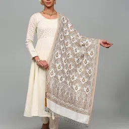 exotic india Women Paisley Pattern Reversible Stole image 1