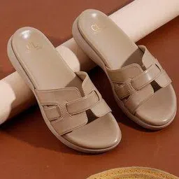 carlton london Women Slip-On Slides Flat Sandals-picture-41