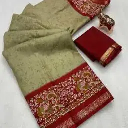 nyrika Printed Kalamkari Art Pallu Dola Silk Saree-picture-40