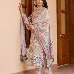 indie picks Floral Straight Kurta Set-picture-34