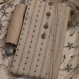 mbz.in by meena bazaar Women Self-design Unstitched Dress Material image 1