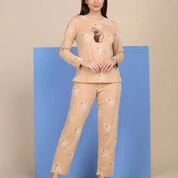 sweet dreams Women Star Print T-Shirt & Pyjamas Set-picture-14