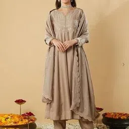 worivoc Women Embroidered Anarkali Kurta Set-picture-37