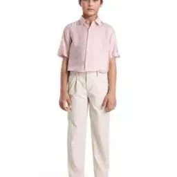 rare ones Boy Single-Pleat Straight Fit Trousers-picture-10