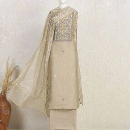 biba Women Embroidered 3-Piece Unstitched Dress Material-picture-47