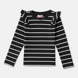 r&b Girls Striped Regular Fit Round-Neck T-Shirt-picture-14
