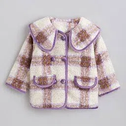 hopscotch Girls Checks Trench Coat-picture-44