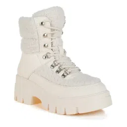 london rag Men Ankle-Length Boots with Faux Fur Detail image 1