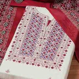 biba Women Embroidery Unstitched Dress Material-picture-37