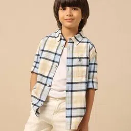 u.s. polo assn. Boys Checked Regular Fit Shirt-picture-24