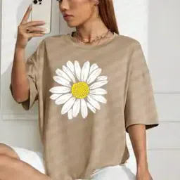 buda jeans co Women Floral Print Oversized Fit T-Shirt-picture-24